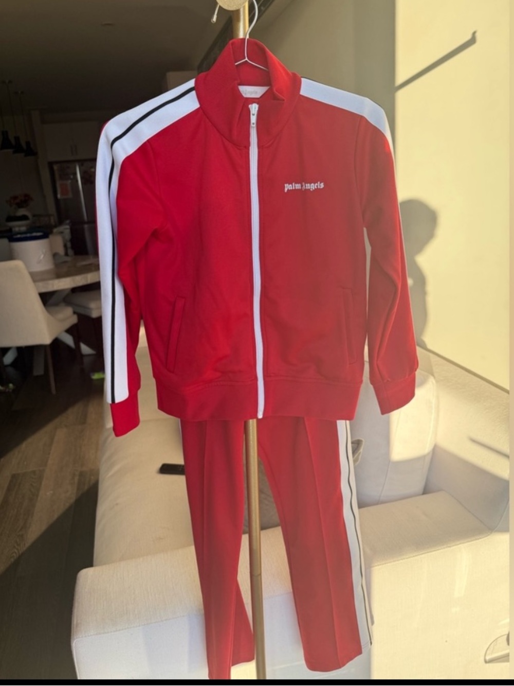 Palm Angels Kids Red Tracksuit Set (Size 10)